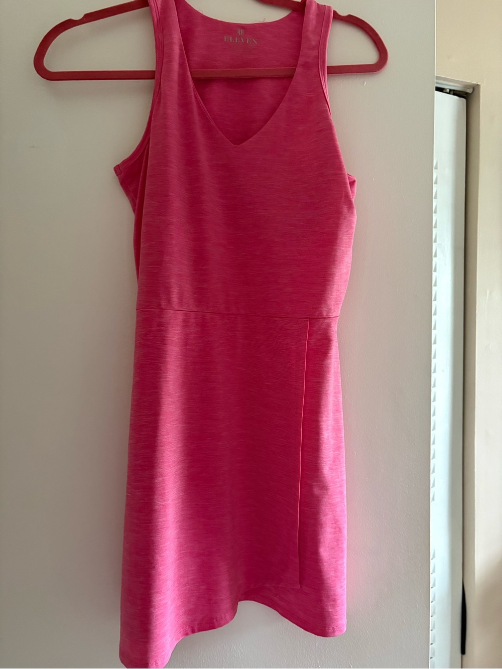 EleVen by Venus Williams Hot Pink Sleeveless V-Neck Mini Dress
